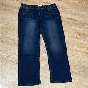 Angels Dark Blue mini boot Leg Jeans size 16